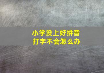 小学没上好拼音 打字不会怎么办